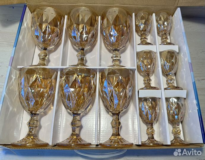 Подарочный набор бокалов с рюмками