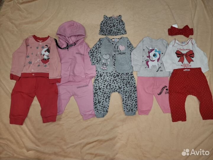Вещи пакетом на девочку 74 размер