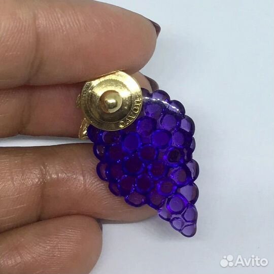 Брошь винтаж Austria австрийские фрукты яблочки