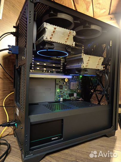 Сервер Supermicro 20ядер/40 потоков 128gb озу