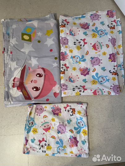 Пододеяльник,простынт, наволочка детские