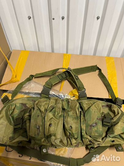 Разгрузка нагрудная 6 карманов Мох