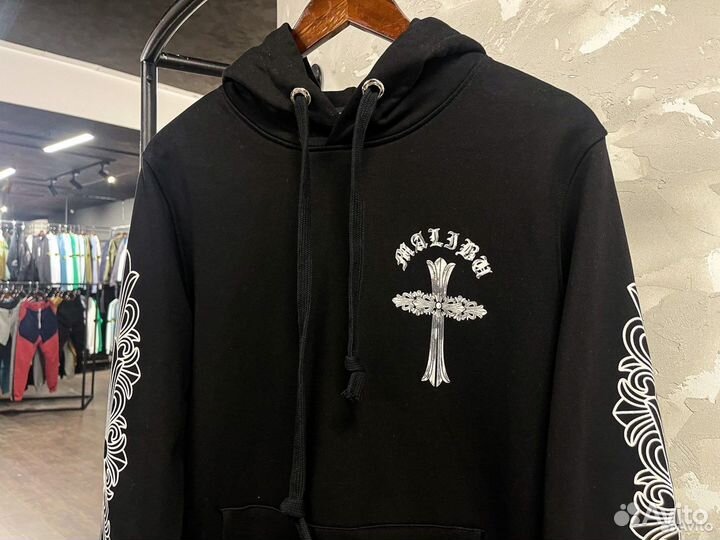 Худи Chrome Hearts Horse Shoe Floral Black