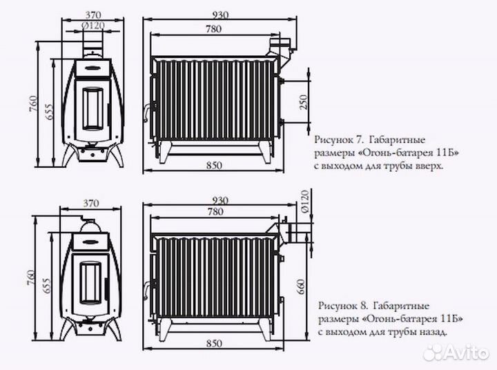 Печь Огонь батарея 11