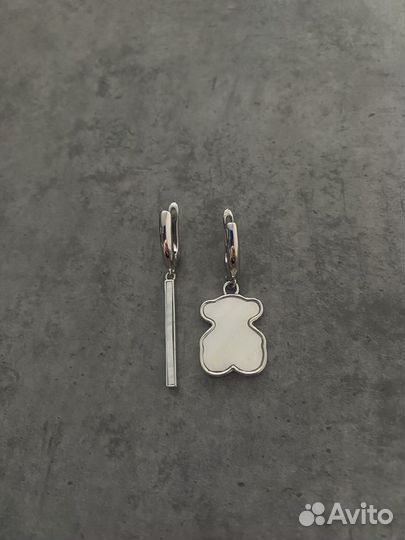 Серьги с мишками