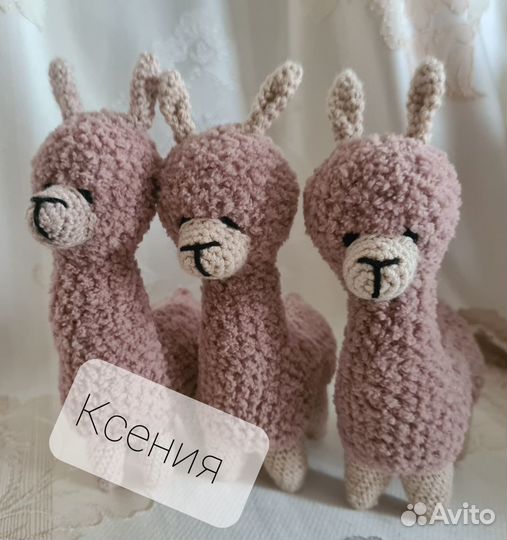 Вязаные альпаки, олени,овечки(Handmade)