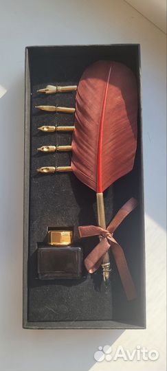 Подарочный набор перо с чернилами