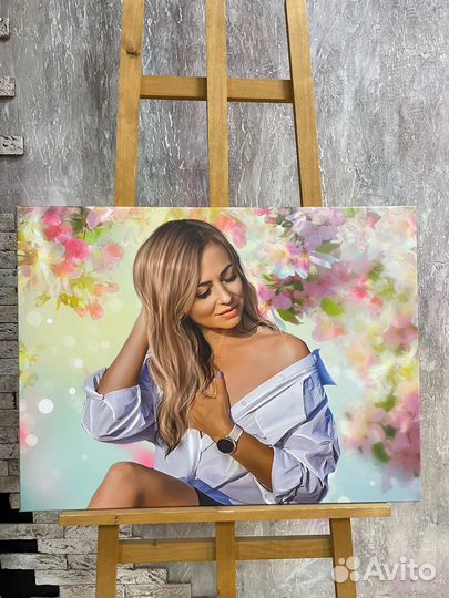 Портрет на холсте по фото