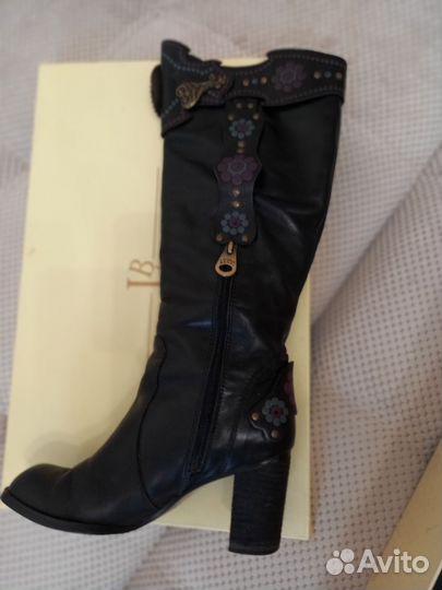 Сапоги женские натуральная кожа 37