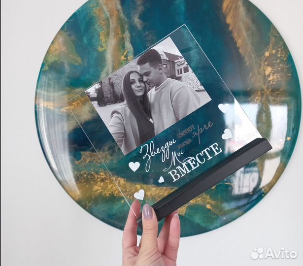 Постер рамка на стекле с фото А3 art097