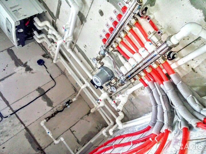 Монтаж систем отопления, водоснабжения, канализаци