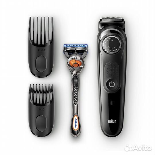 Триммер Braun BT5242+Бритва Gillette + 2 кассеты