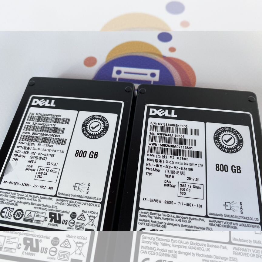 [PM1635A] Серверный Sas Ssd 800gb Dell Mz-Ils800b Pm1635a