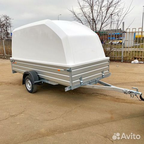 Прицеп с крышкой. Для перевозки снегохода