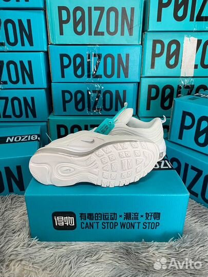 Nike Air Max 97 White Оригинал Белые Poizon