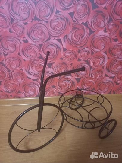 Подставка для цветка велосипед