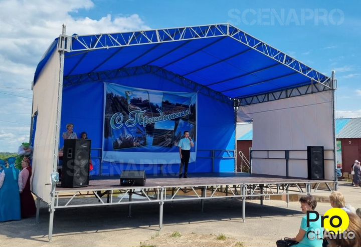 Мобильная сцена из стали