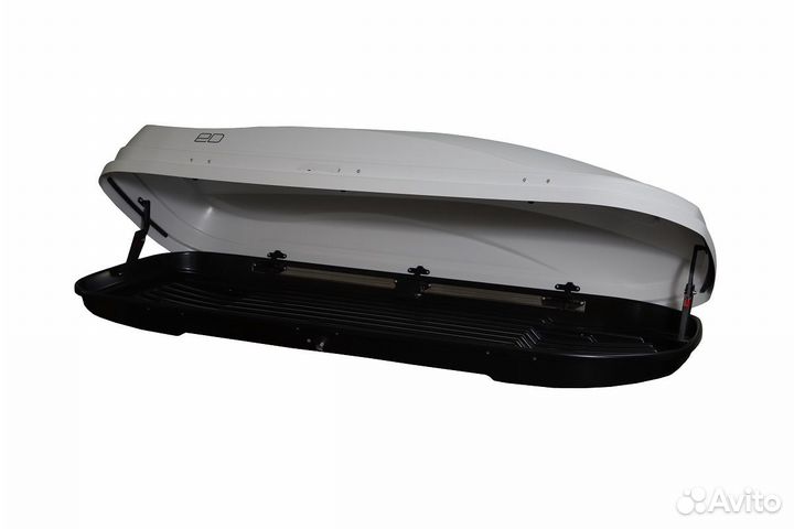 Бокс багажный ED Магнум 330 белый карбон