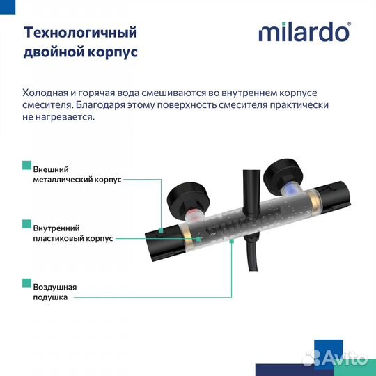 Смеситель термостатический для душа со стойкой и т