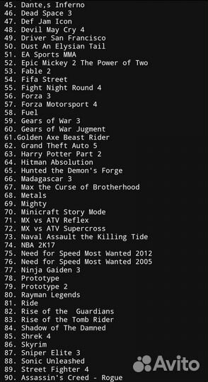 Игры на Xbox 360