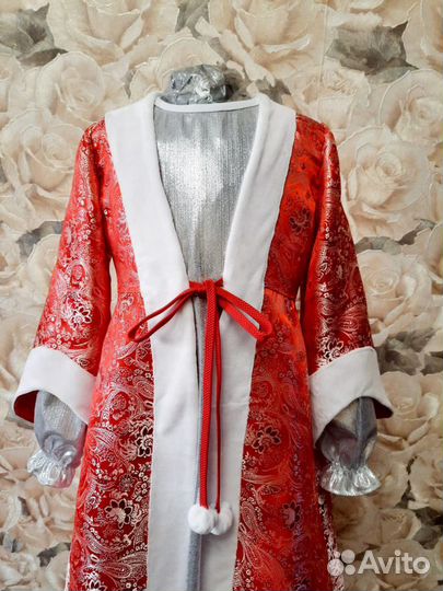 Шикарный Новогодний костюм снегурочки