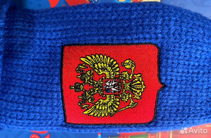 Варежки с гербом и флагом РФ. Лига звезд