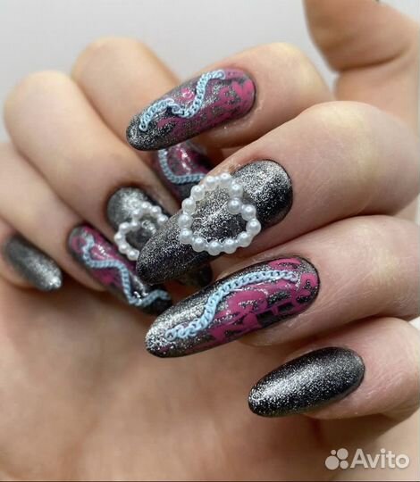 Крейзи ногти,наращивание ногтей, маникюр