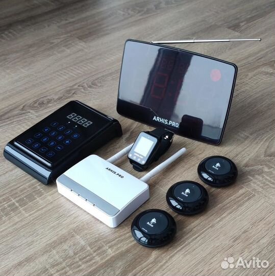 Кнопка вызова персонала, часы, табло, пуль, репите