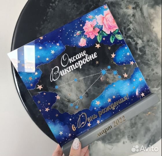 Рамка постер с фото на стекле art097