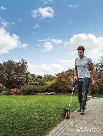 Триммер аккумуляторный Worx WG163E.2, 30 см