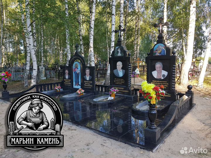 Памятники из карельского гранита. Эксклюзив