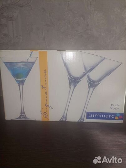 Бокалы под мартини