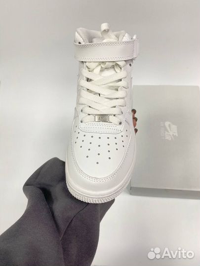 Nike Air Force 1 mid высокие зимниЕ