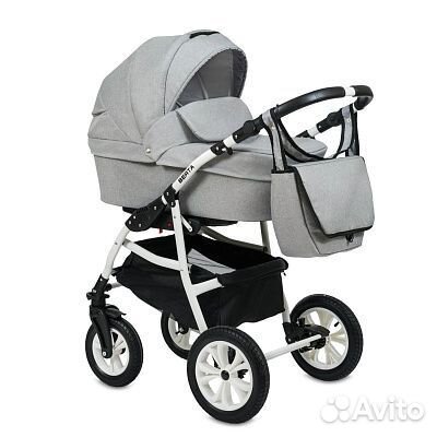Коляски 2 в 1 Alis Berta (цв.св серый)