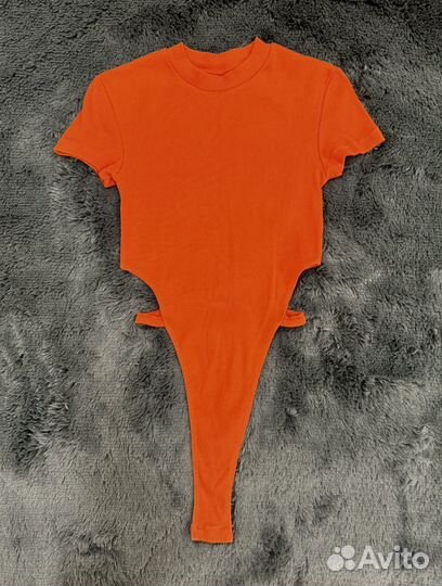 Боди женское оранжевое