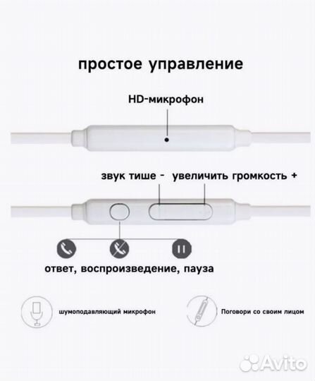 Проводные наушники Samsung Оригинал