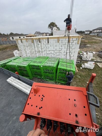 Аренда и услуги манипулятора, стрела 8 т, 24 м, борт 15 т, 7 м