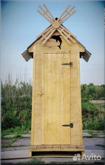 Дачный туалет деревянный с установкой счо 367