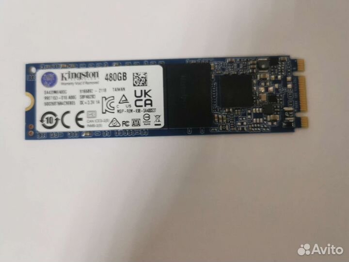 SSD диск Kingston M2 A400 480 Гб
