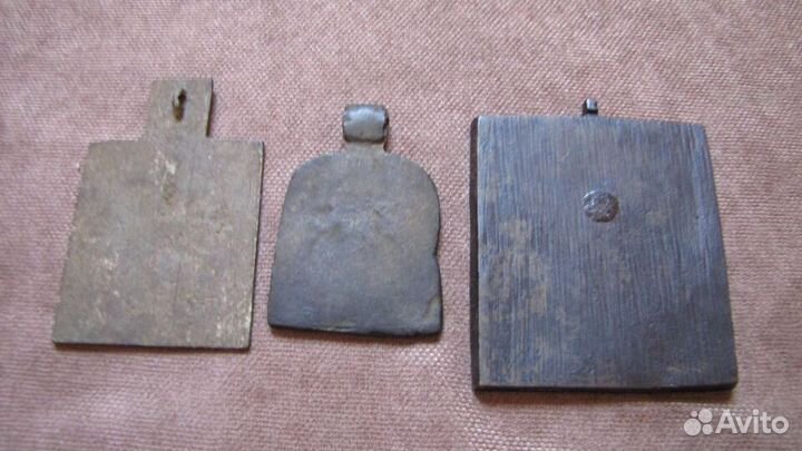 Икона Св. Николая 17-18 век, меднолит