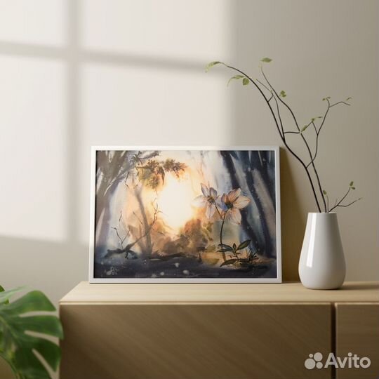 Картины акварелью в интерьер
