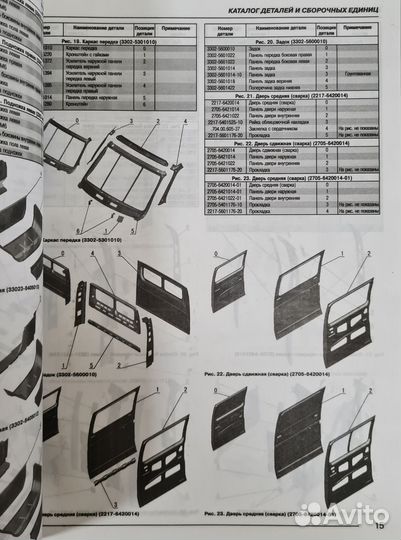 Книга Каталог кузовных деталей Соболь/Газель