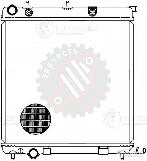 Радиатор охлаждения для автомобилей Peugeot 207 (0