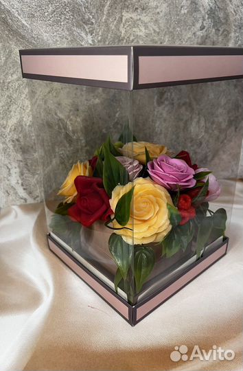 Букет цветов из мыла ручной работы