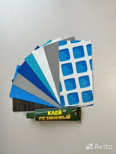 Ремкомплект Intex универсальный латки + клей 11410