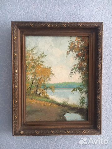 Картина масло изветный худржник Алексеев 1997г