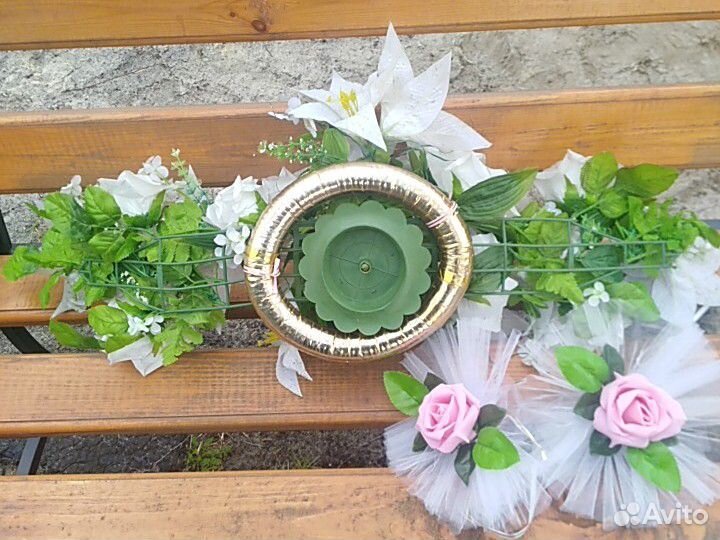 Украшение на свадебное авто