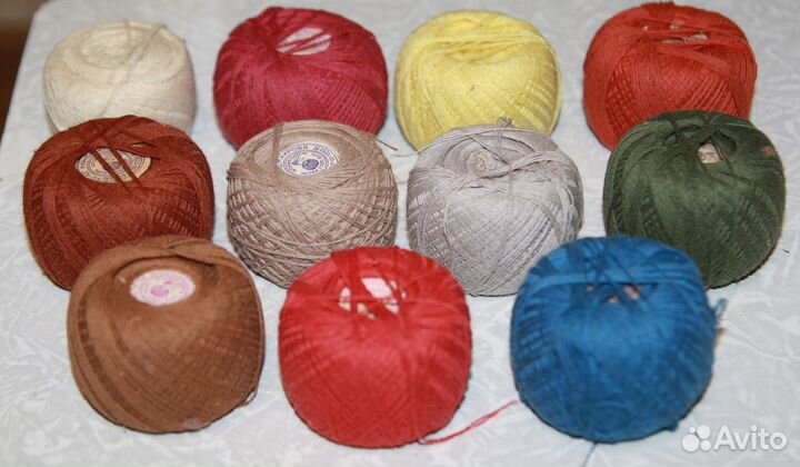 Нитки хлопчатобумажные новые