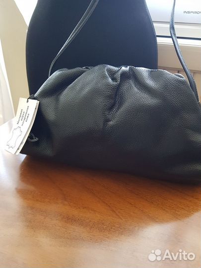 Новая сумка пельмень натуральная кожа