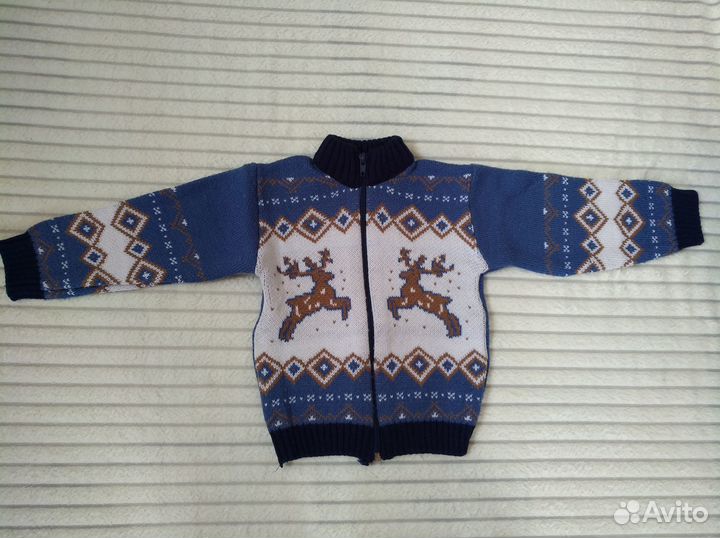 Костюм для мальчика вязаный р. 98-104